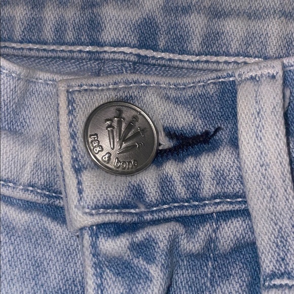Rag & Bone Light Blue Distressed Jeans - Picture 3 of 6